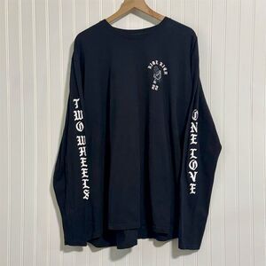 Ride Rich Men's Long Sleeve Shirt 3XL Black "In Two We Trust" Biker Graphic Tee